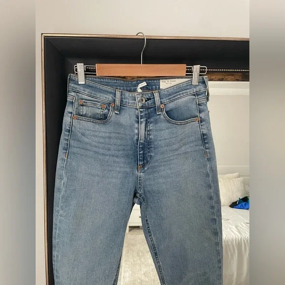 rag & bone Light Blue Nina High-Rise Skinny Jeans - Picture 3 of 5